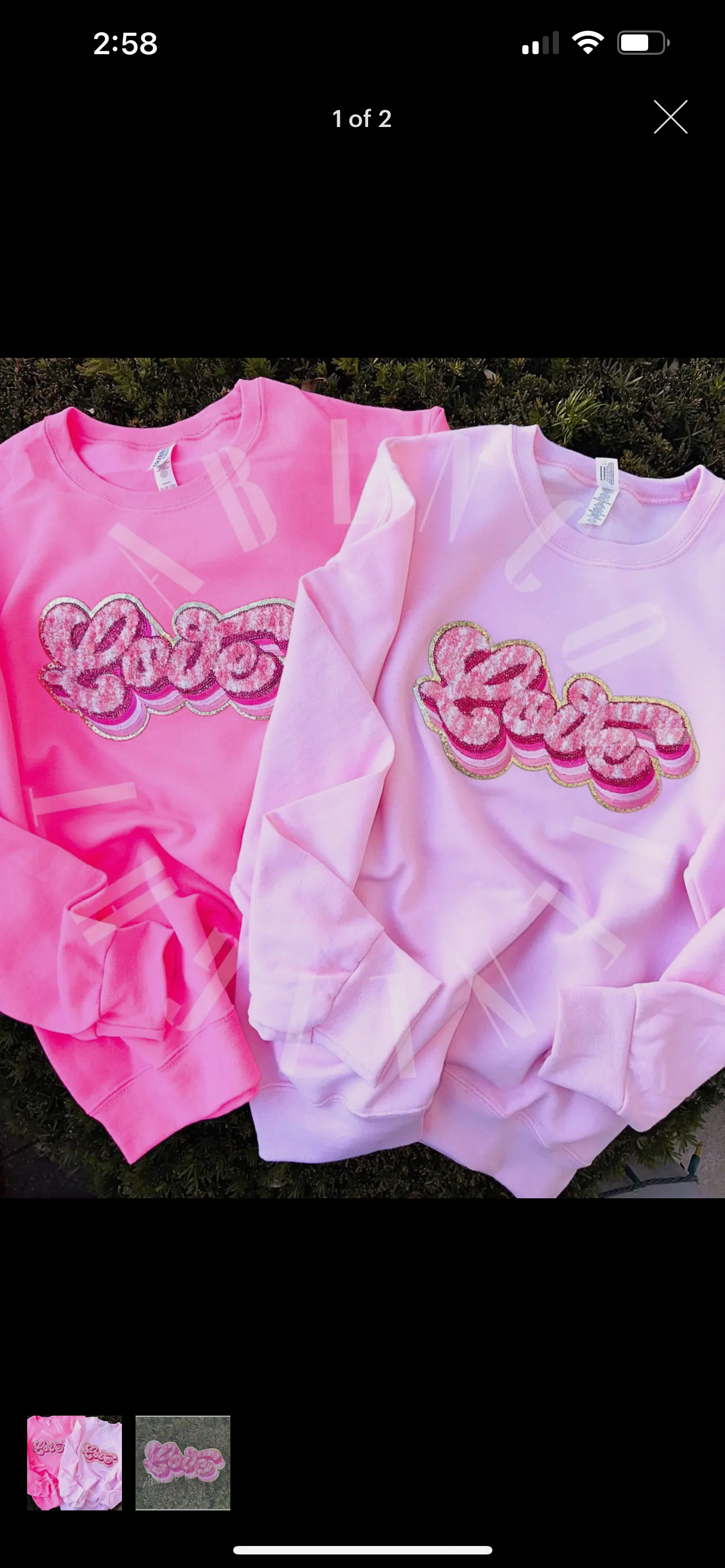 Love patch crewneck