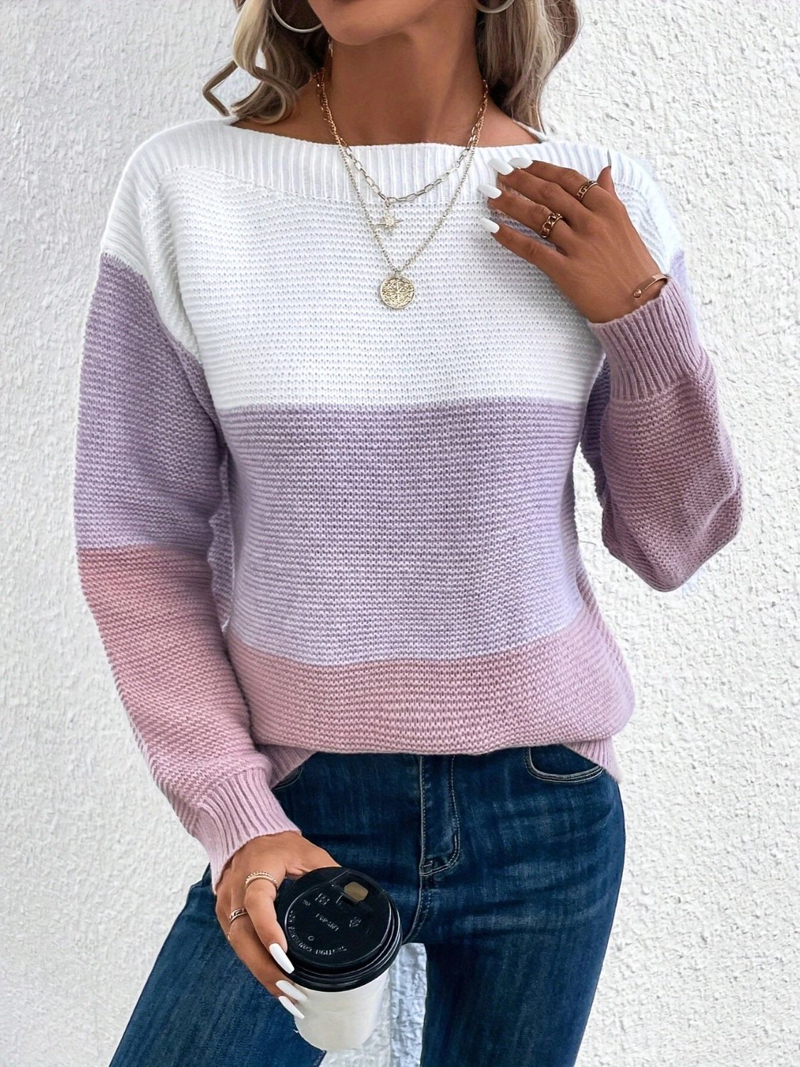 Keri Color Block Sweater