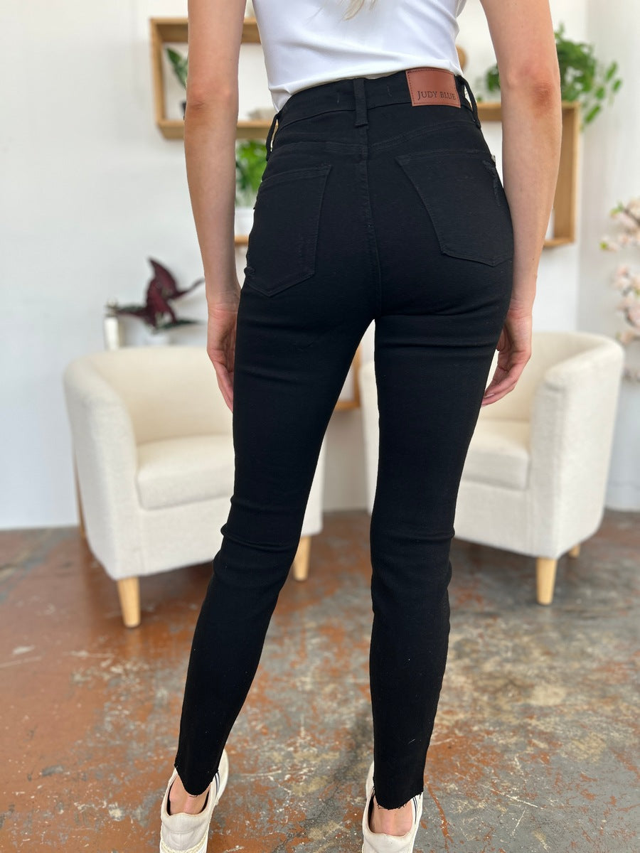 Mila Distressed Tummy Control High Waist Skinny Jeans