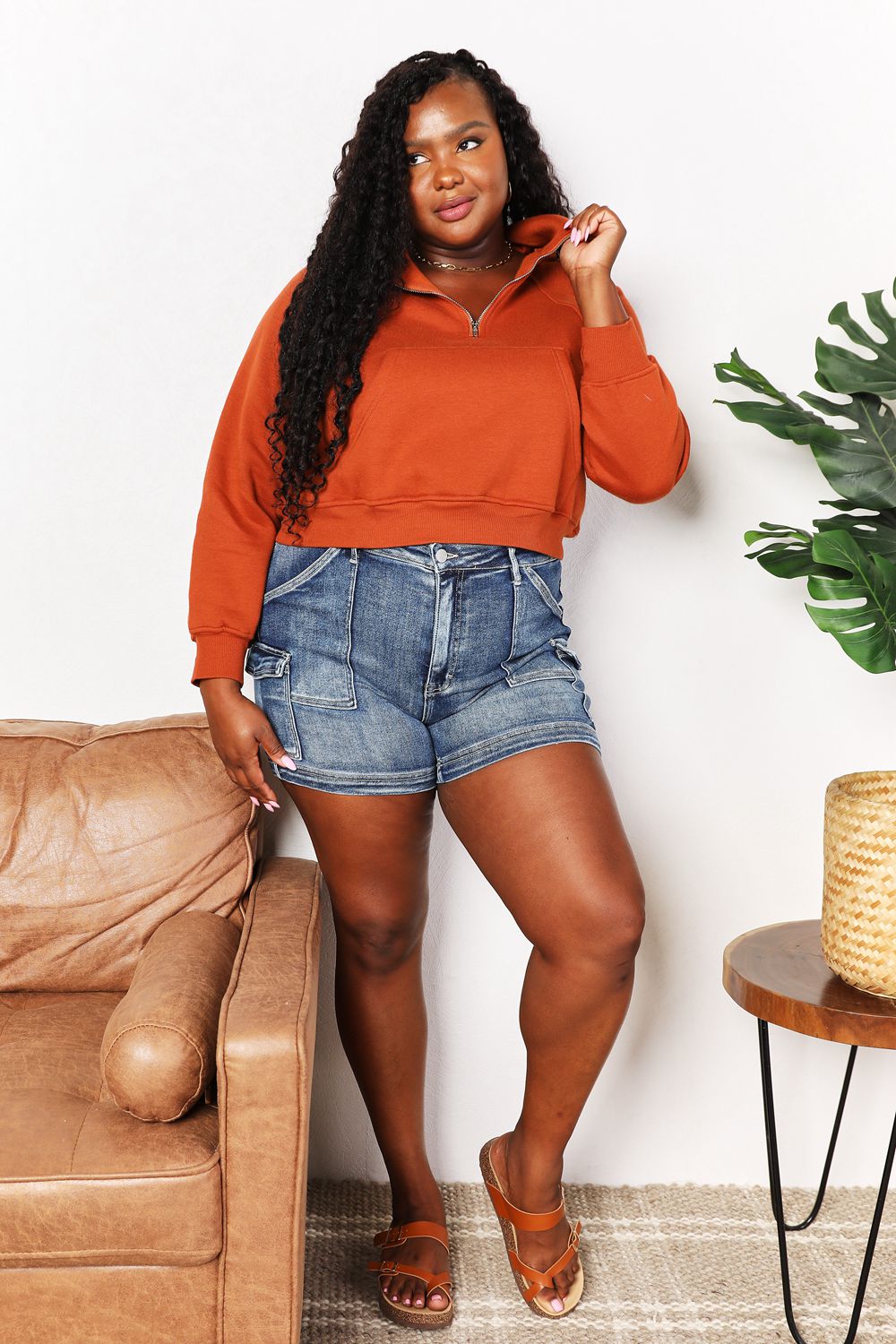 Mia Half-Zip Long Sleeve Hoodie