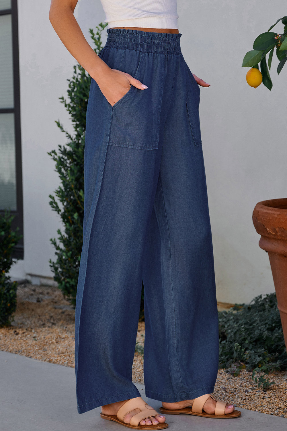 Addison wide leg pants with Pockets