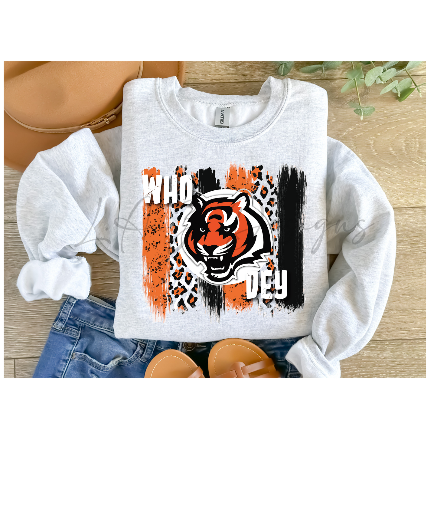 Who Dey brushstrokes