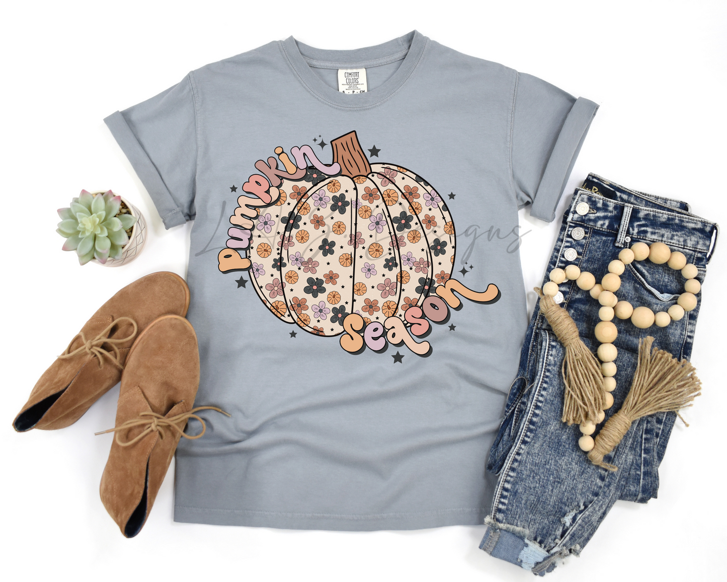 Floral pumpkin season