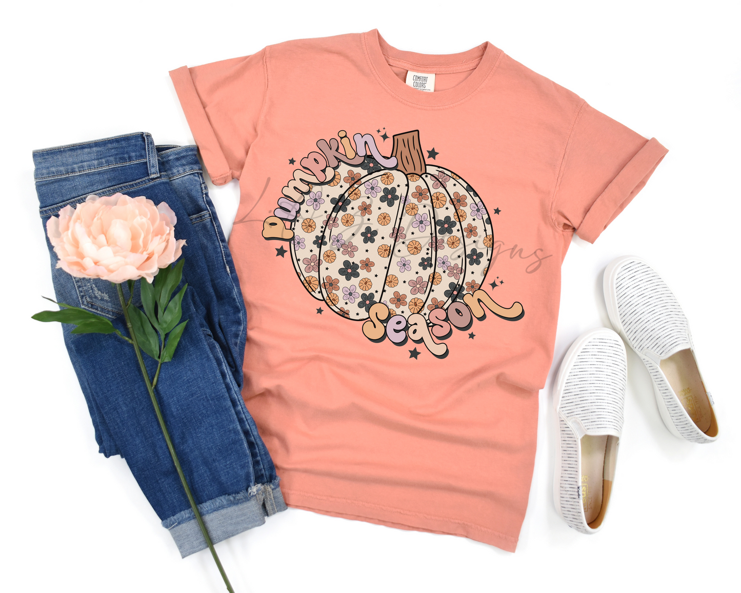 Floral pumpkin season