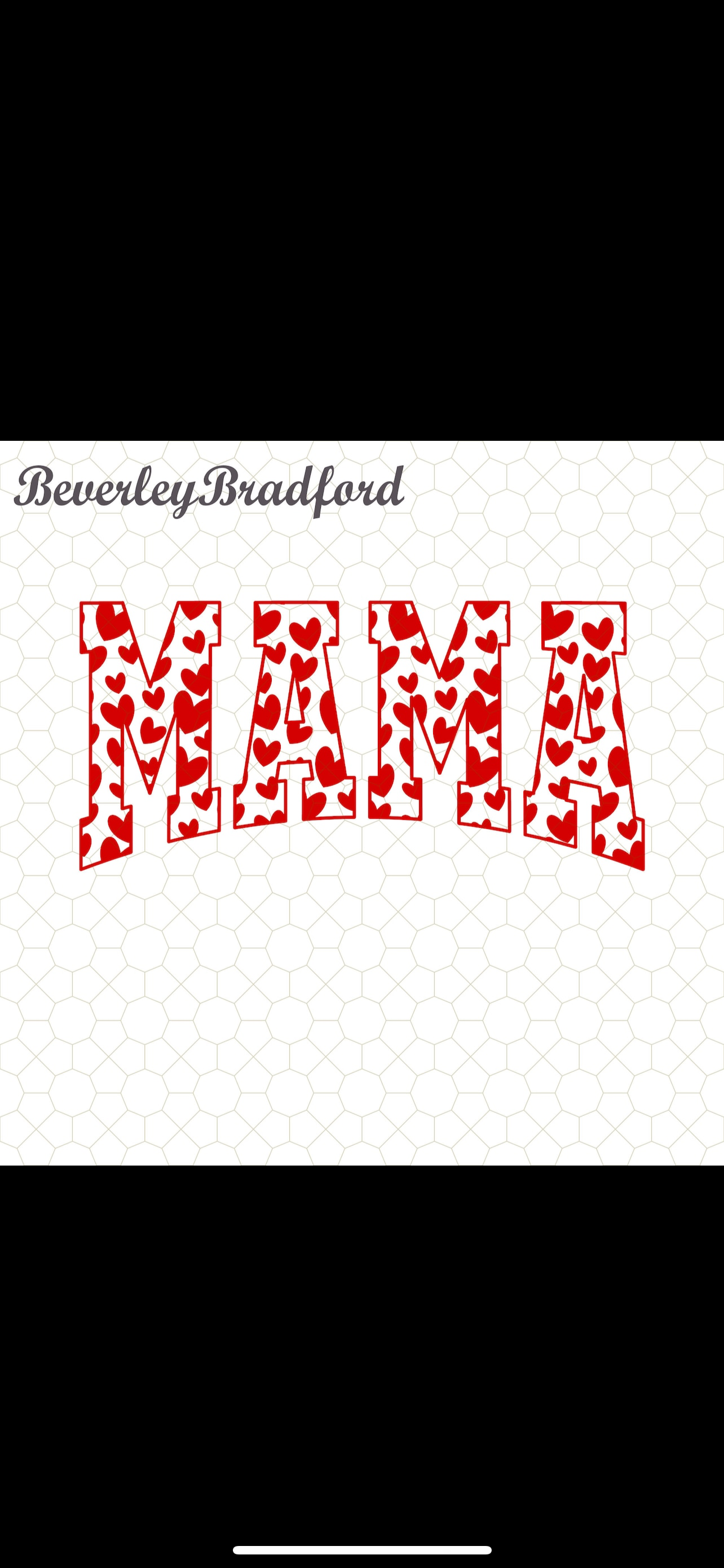Heart patterned mama