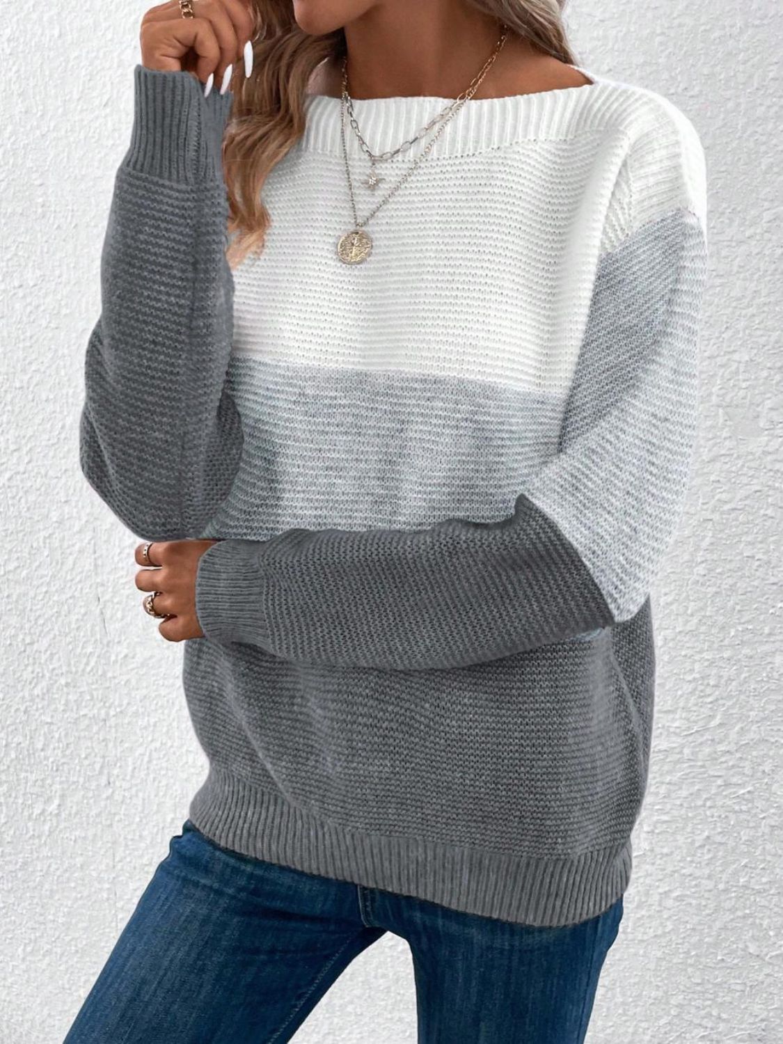 Keri Color Block Sweater