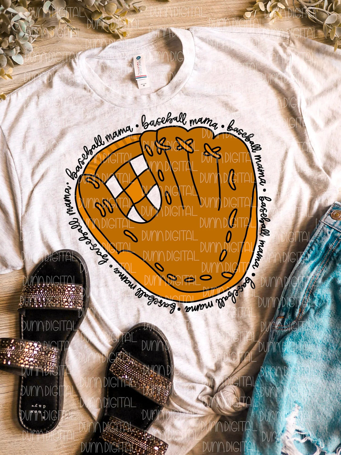 baseball mama tee