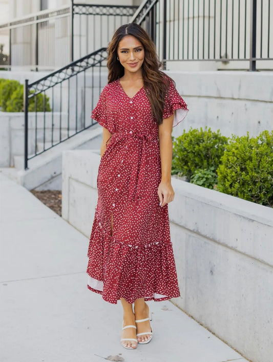 Whitney pretty dot dress