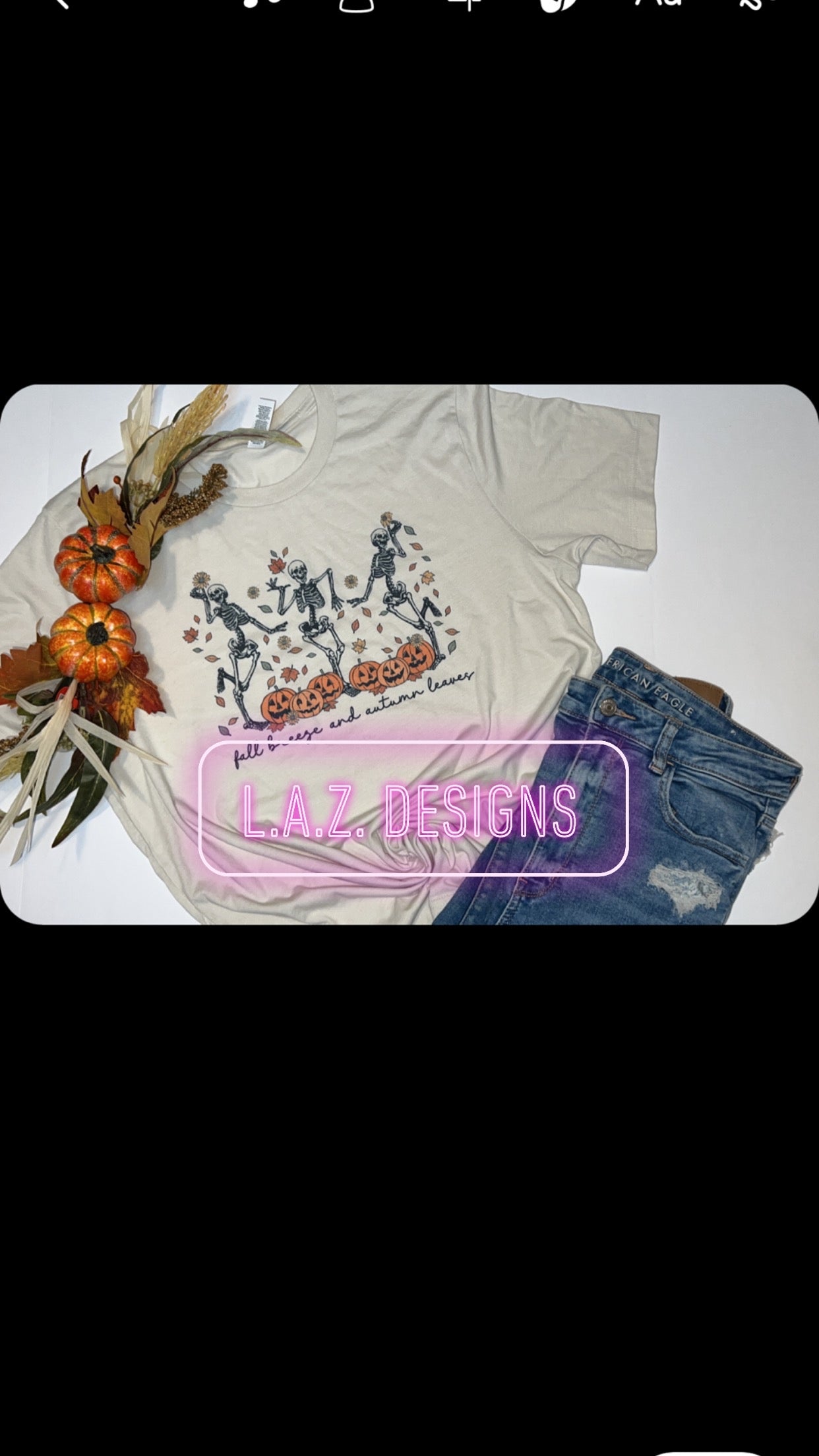 Fall breeze and autumn leaves
