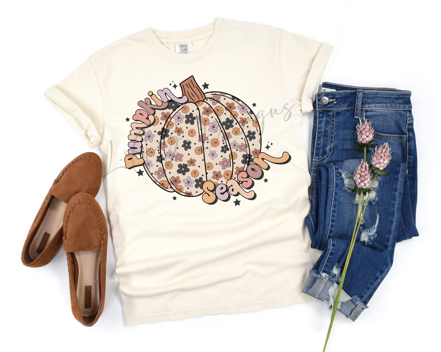 Floral pumpkin season