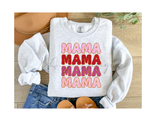 Mama faux chenille