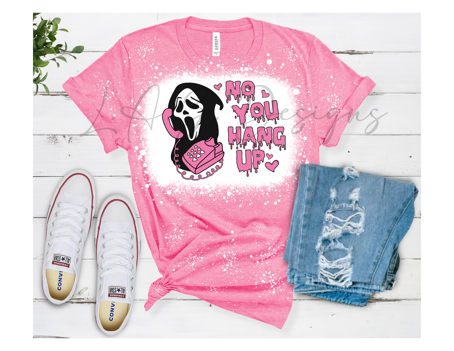You hang up scream tee