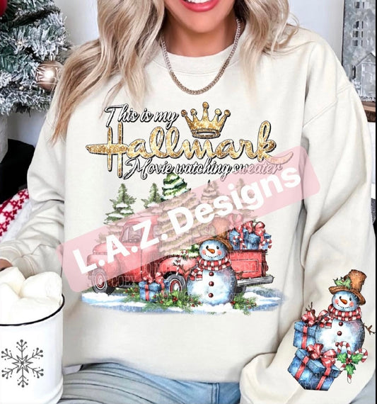 Hallmark watching sweater