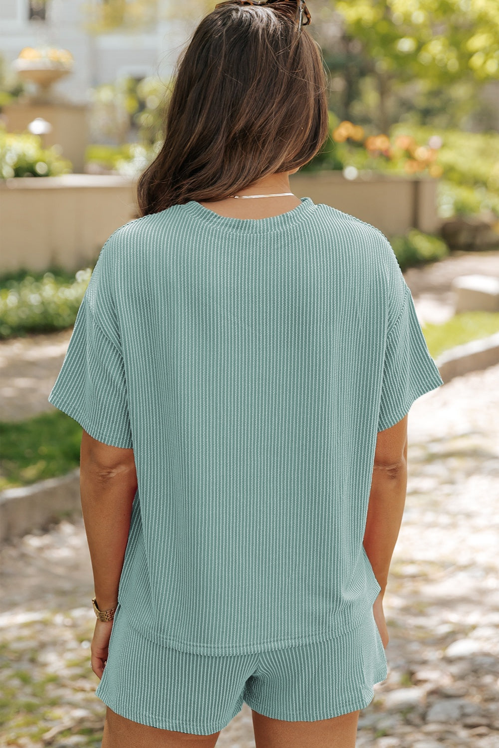 Alex Dropped Shoulder Top and Shorts Set
