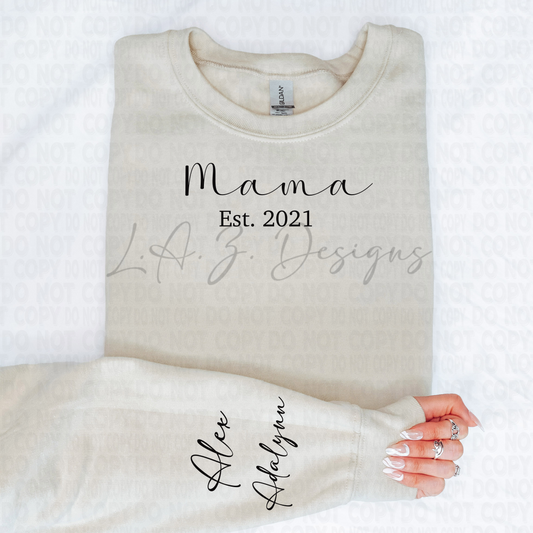 Mama personalized Crewneck