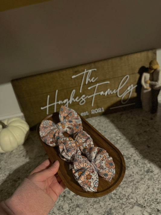 Fall floral velvet