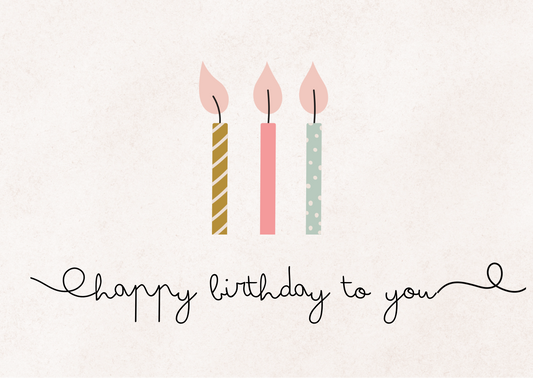 Happy birthday gift card!