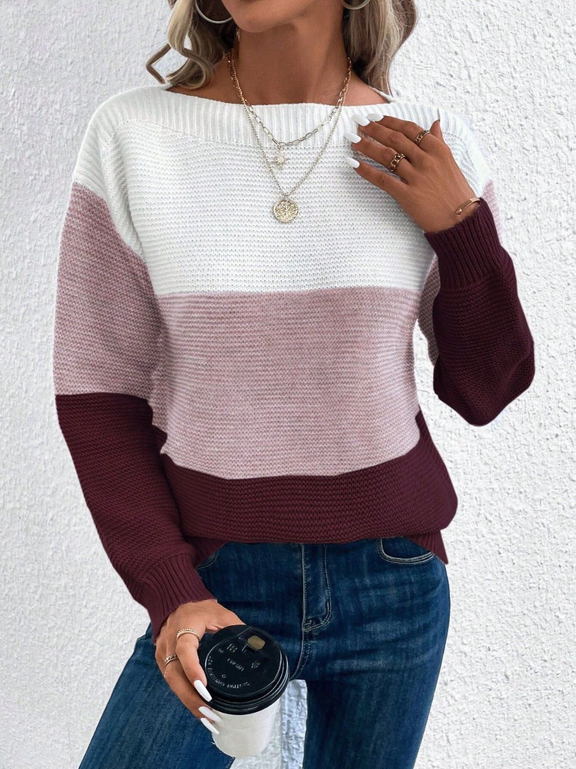 Keri Color Block Sweater