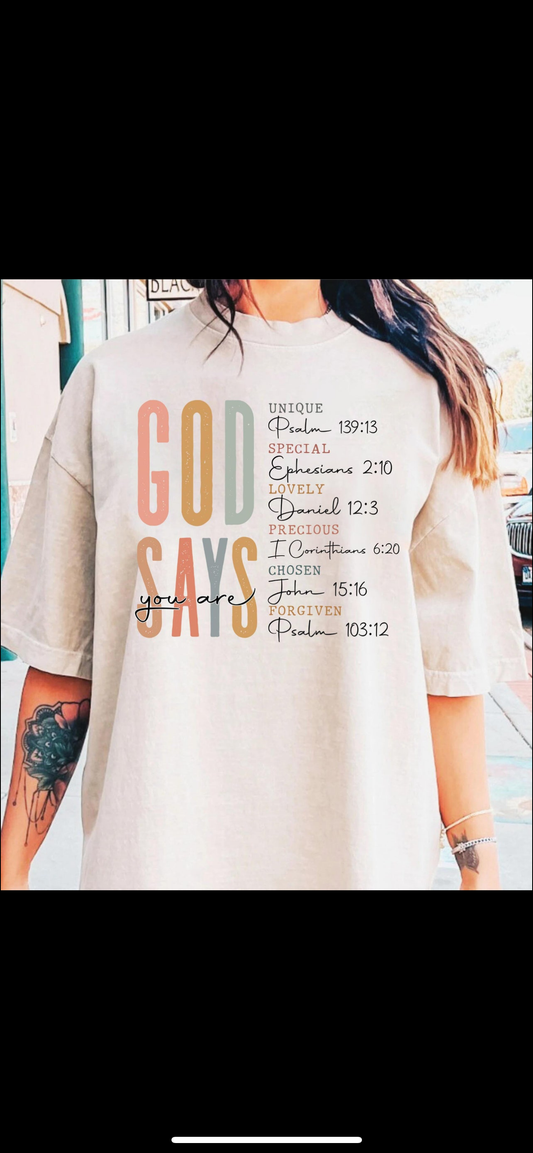 God says