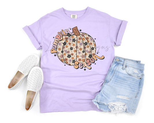 Floral pumpkin season