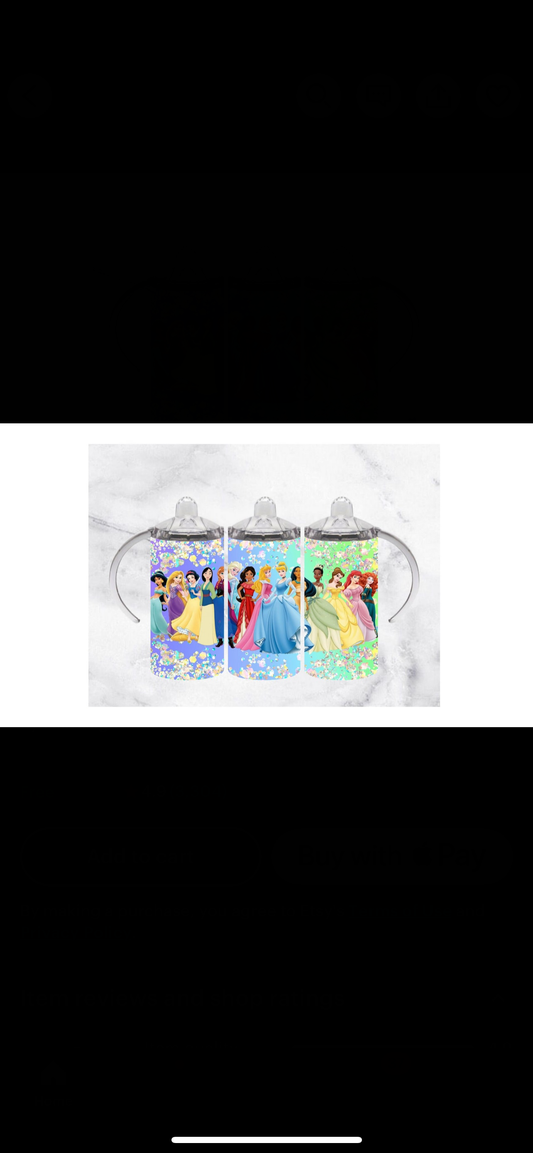 Disney princesses sippy 12 oz