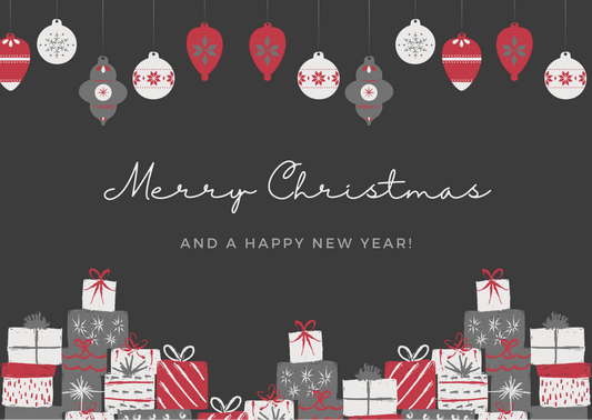Happy holidays gift card