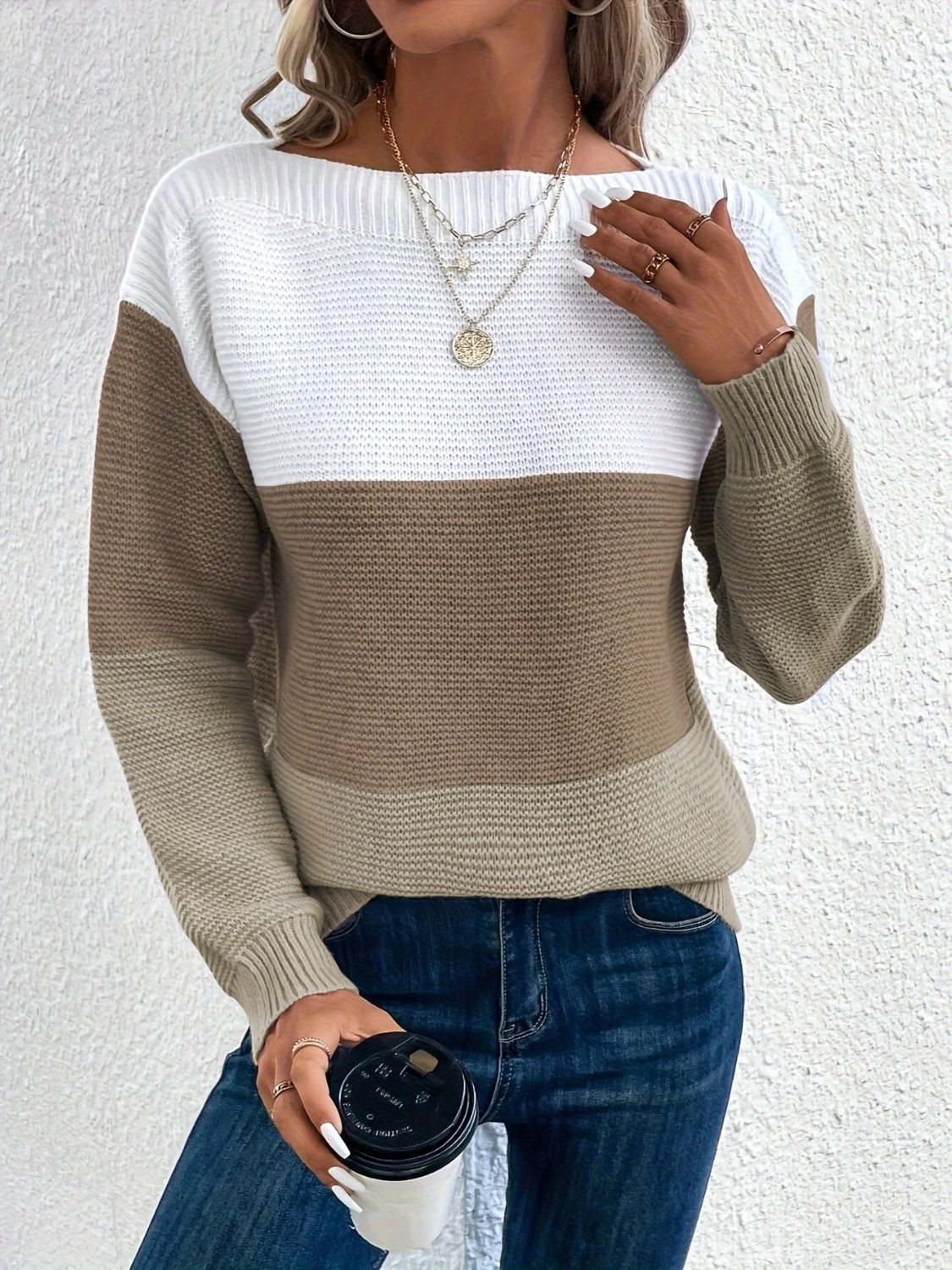 Keri Color Block Sweater