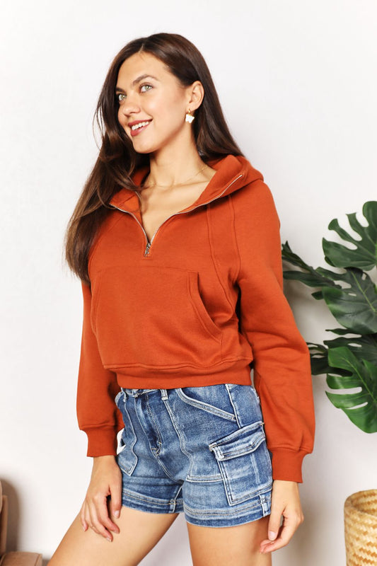 Mia Half-Zip Long Sleeve Hoodie