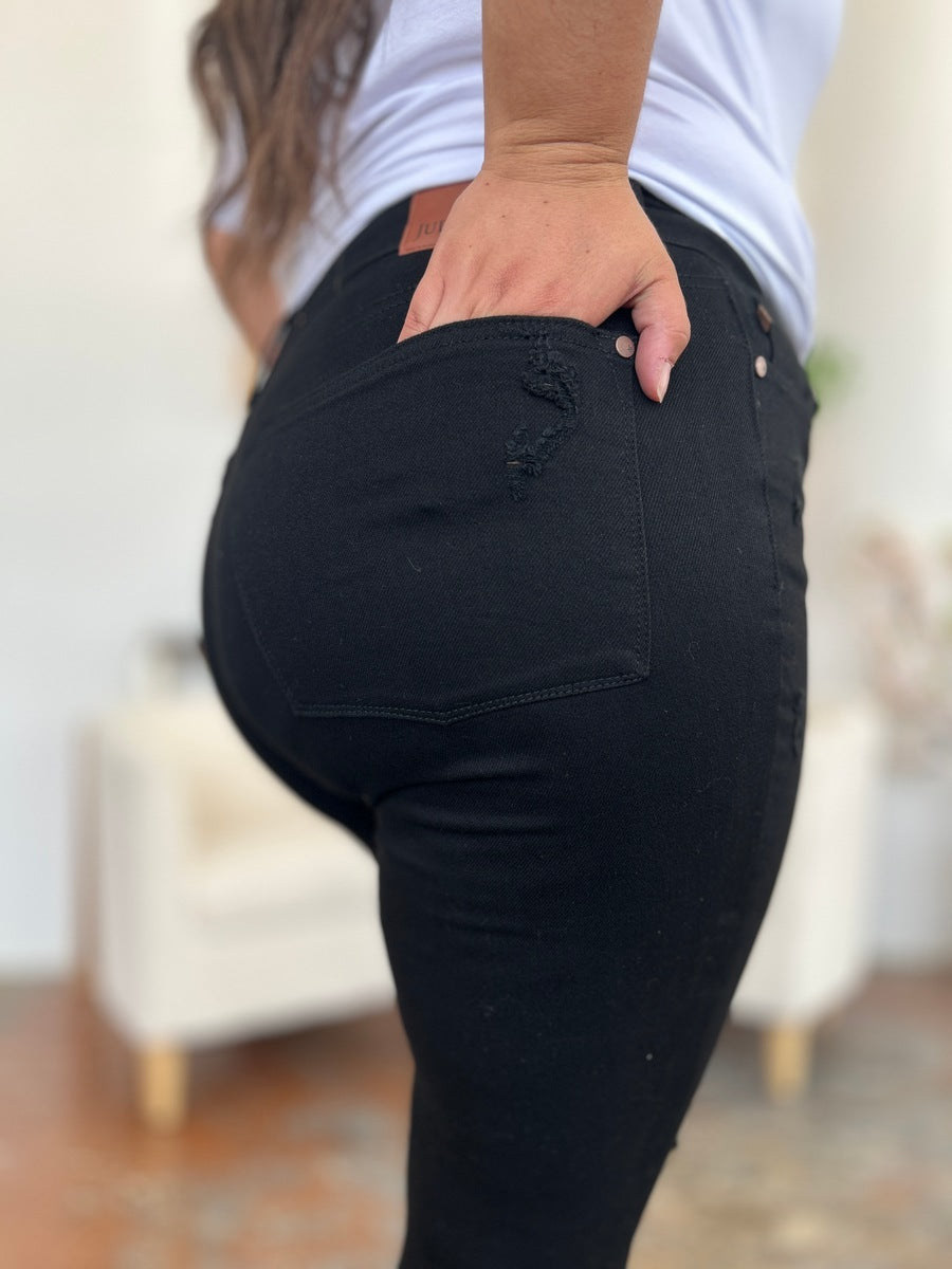 Mila Distressed Tummy Control High Waist Skinny Jeans