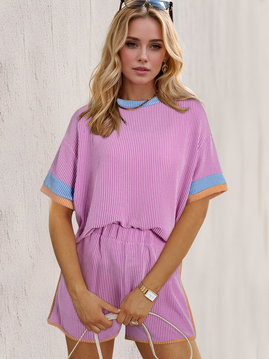 Kylie Half Sleeve Top and Shorts Set